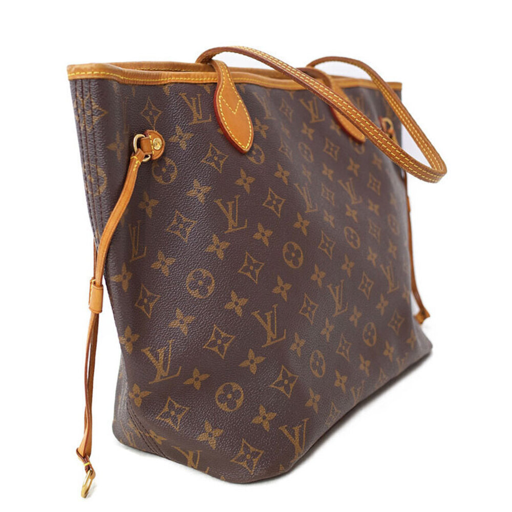 Louis Vuitton Monogram Leather Brown Neverfull Tote Bag - Picture 2 of 8